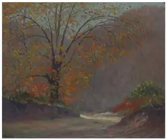 Frederick Polley, Fall Landscape, oil on canvas
