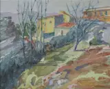 Teodoro Nieto Anton, Lugar Preferido de Mi Amigo el Loco (My Crazy Friend's Favorite Place), oil on canvas