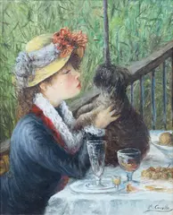 Ronald Cavalla, Luncheon of the Boating Party, oil on canvas
