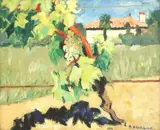 André Brasilier, Le Pied de Vigne (The Vine Foot), oil on linen