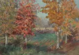 Edward R. Sitzman, October Afternoon, oil on canvas