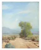 Bill Bender, Desert Landscape, acrylic on canvas panel