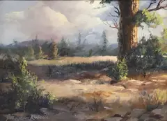 Joe Rader Roberts, Western Landscape, oil on canvas