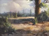 Joe Rader Roberts, Western Landscape, oil on canvas