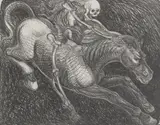 Luis Jiménez, A Galope, lithograph on BFK Rives paper