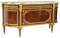 Paul Sormani, Untitled, Louis XVI style marble-top server/ buffet