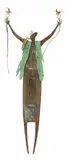 Bill Worrell, The Shaman of Peace, Gilt and patinated bronze wall-mounted sculpture