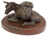 G. Harvey, Journey's End, Patinated bronze sculpture