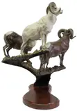 James Stafford, Grand Slam, Patinated and cold painted bronze sculpture