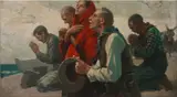 Maurice Lincoln Bower, Spanish Exodus of, 1939, oil on canvas