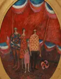 Lu Ann Barrow, The Fair, oil on canvas panel