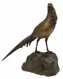 Georges Lavroff, Le Faisan, Patinated bronze animalier sculpture