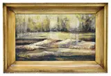 Cecil Lang Casebier, Spring Flood, oil on canvas
