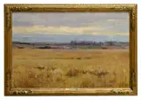 Dwight William Tryon, Landscape, oil painting on board