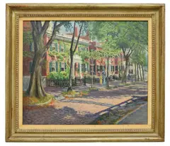 Sue Cory Guenther, City Landscape, oil painting on canvas