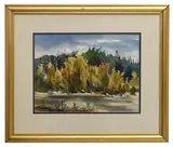 John Herreilers, Forest Edge, water color on paper