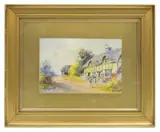 Dudley Hughes, Elmley, Worcester, watercolor painting on paper