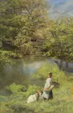 Edgar Barclay, The Lark's Nest, oil on canvas