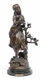Mathurin Moreau, Les Amants, Patinated bronze sculpture
