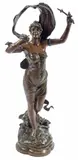 Luca Madrassi, Fee des Mers (Water Nymph), Patinated metal sculpture