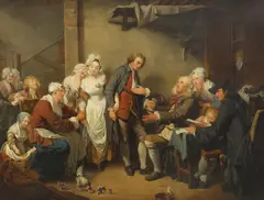 Jean-Baptiste Greuze, L'Accordee de Village (The Village Bride), oil on canvas