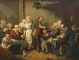 Jean-Baptiste Greuze, L'Accordee de Village (The Village Bride), oil on canvas