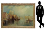 Thomas Moran, The Grand Canal, Venice, Large oil on canvas