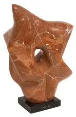 Charles Umlauf, Jubilate Deo, Carved rouge marble sculpture
