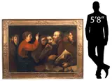 Jusepe de Ribera, Christ Among the Doctors in the Temple, Large framed oil on canvas laid on board