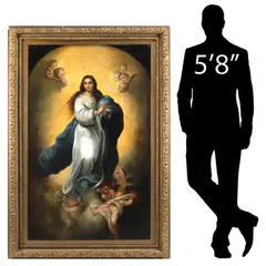 Bartolomé Esteban Murillo, The Immaculate Conception of El Escorial, Large framed oil on canvas