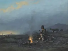 Donald M. Yena, The Stronger, oil on canvas