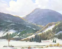 Frank Gervasi, Black Mountain, oil on canvas