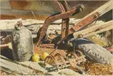 Robert Charles Wygant, Discards, watercolor painting on paper