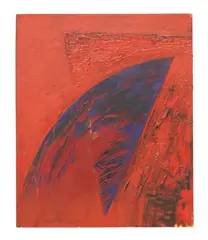 Pérez Celis, Eco-Sistema-Red, oil on stretched canvas
