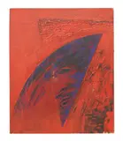 Pérez Celis, Eco-Sistema-Red, oil on stretched canvas