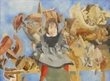 Jorge Castillo Casalderrey, Paula Levai, oil on canvas