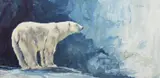 Tony Herman, Polar Bear, oil on Masonite