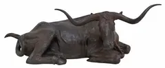 Cynthia Rigden, The Big Steer, Large patinated bronze sculpture