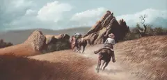 Jim Daly, Riding High, oil on canvas