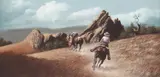 Jim Daly, Riding High, oil on canvas