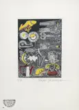 Pedro Friedeberg, Herramientas y Mas (Tools and More), limited edition aquatint engraving on paper