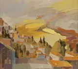 Teodoro Nieto Anton, Mi Amigo el Loco Por Granada (My Friend the Crazy One for Granada), oil on canvas