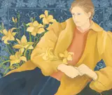 Pamela Holeman, Woman with Golden Flowers, oil on canvas