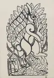 Walter Inglis Anderson, Rabbit - Buck, silkscreen print on paper