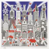 Pedro Friedeberg, Ciudad de un millon con 25 huevos duros, limited edition print in colors on paper