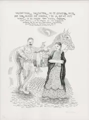 Jose Luis Calzada, Valentina, print on paper