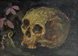 Michael Frary, The Skull, oil on board