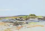 William Llewellyn Hoey, Creek Rocks, gouache on paper