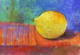 William Llewellyn Hoey, Hot Lemon, pastel drawing on paper