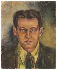 Martin Dreyer, Self Portrait, oil on canvasboard